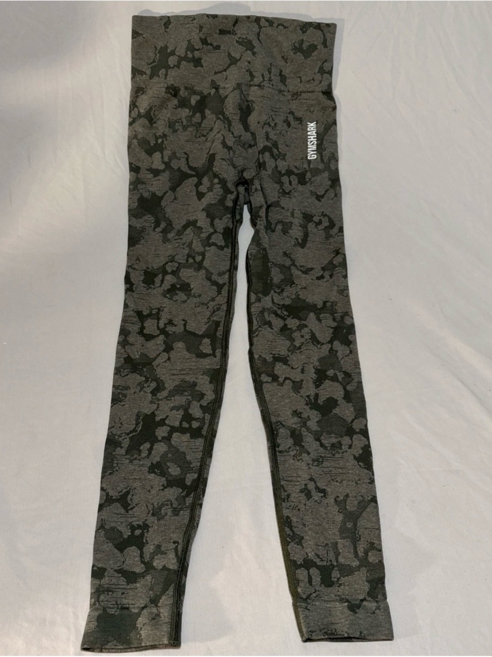 Gymshark Olive Green Camo Seamless Leggings